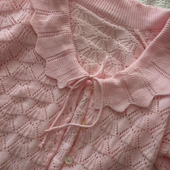 Women's Pink Cardigan - Picture 3 of 3